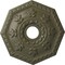 Ekena Millwork Nottingham Ceiling Medallion (Canopies up to 4 5/8"), 18"OD x 3 1/2"ID x 1 1/2"P, Painted Turtle CM18NTPTF - alternate 1
